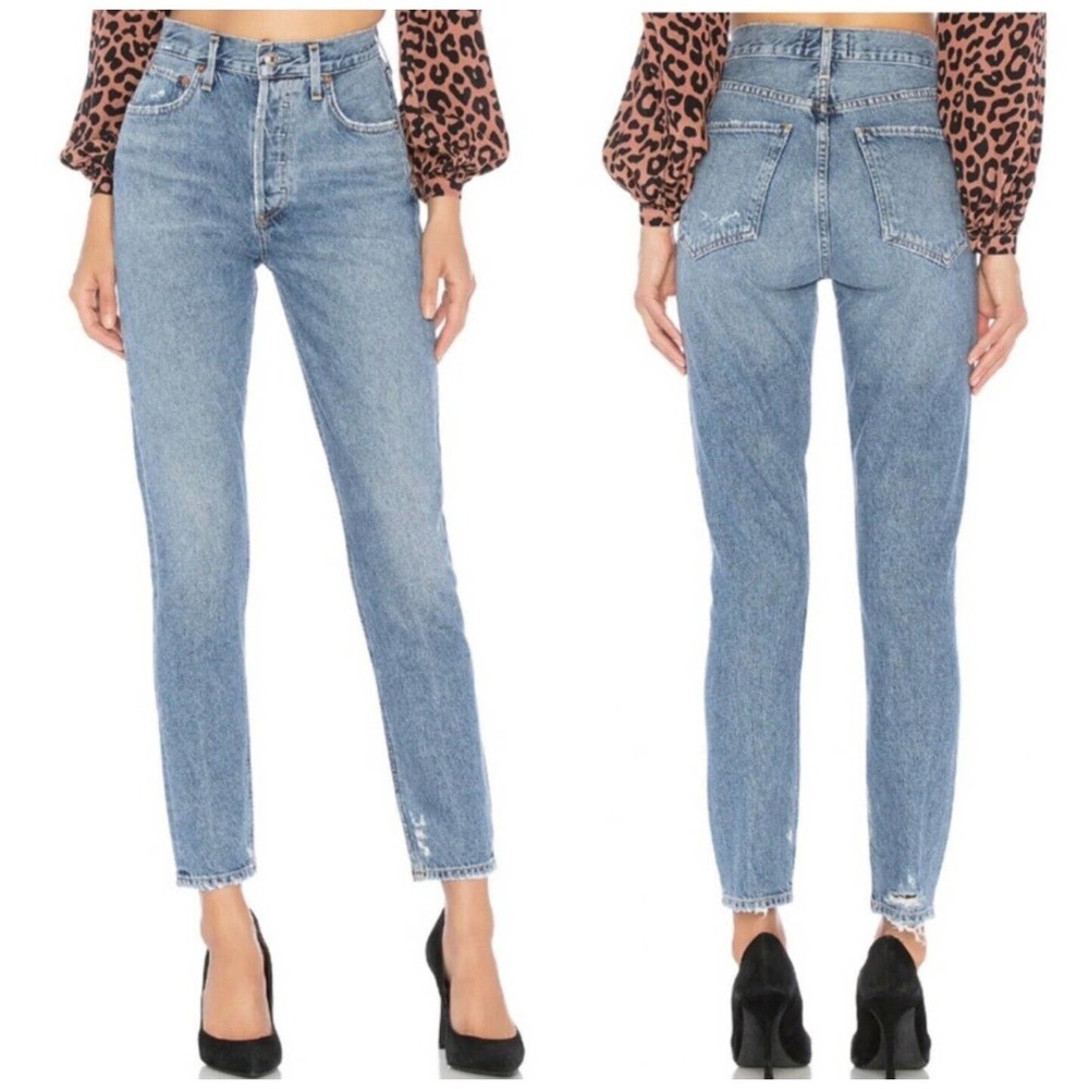 AGOLDE Jamie High Rise Classic Feel Good Jeans 25 Womens Denim In Passenger Wash